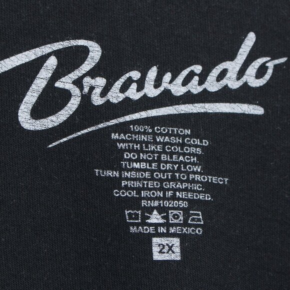 Guns N Roses Shirt Men 2X Black Bravado Skull Rock Band Tee - Picture 2 of 8